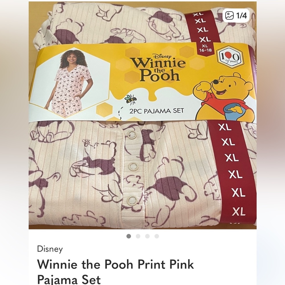 Women’s Cream Pajama Pants with Mauve Character Print
